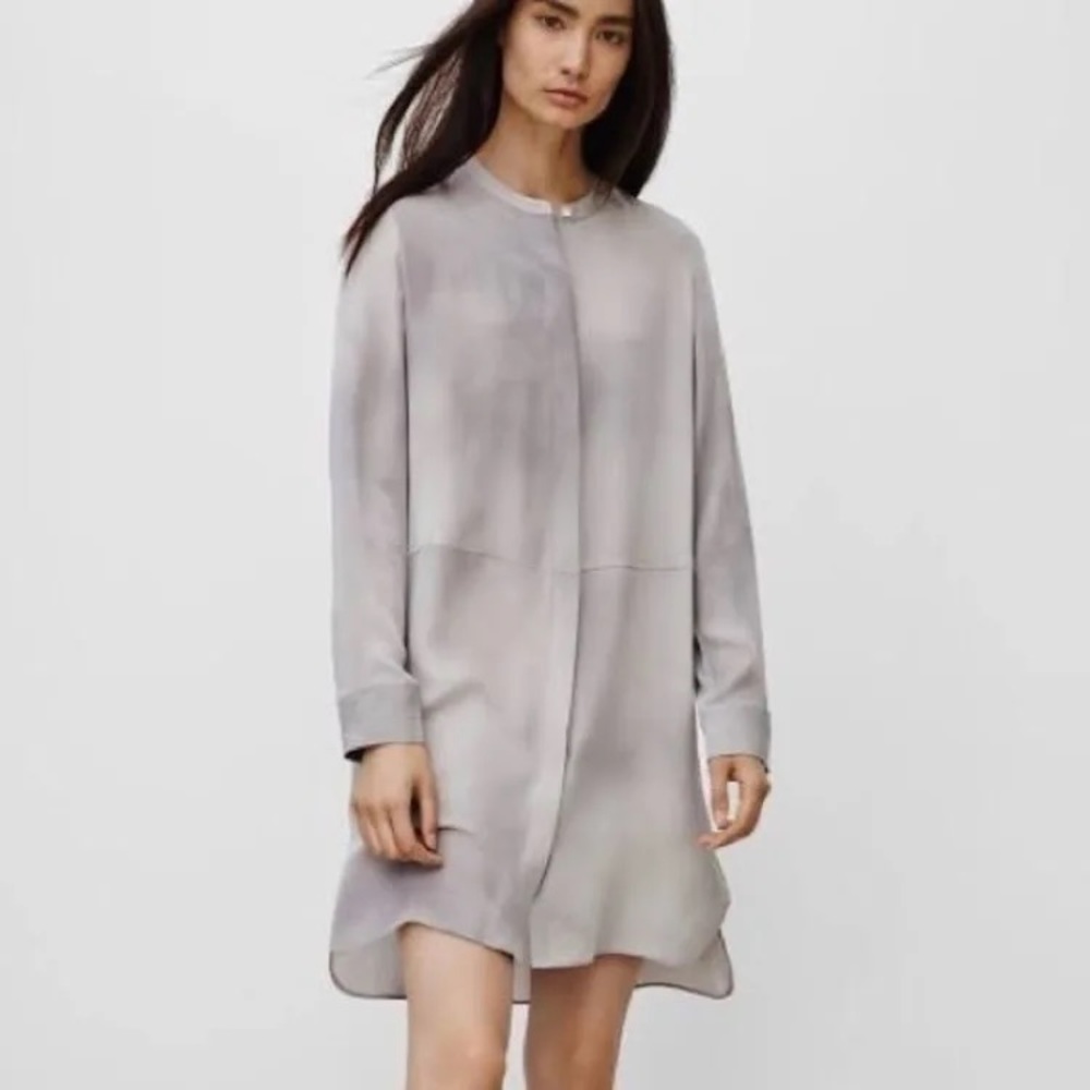 Willfred button up 100% silk dress